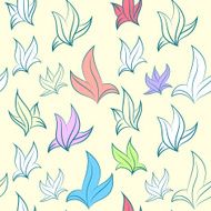 Vector pattern of leaves N18