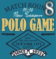 Polo club design set vector