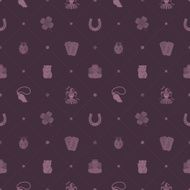 Seamless pattern with Lucky Charms