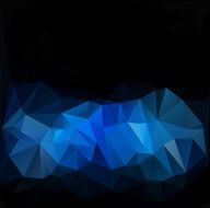 Blue White Polygonal Mosaic Background N3