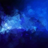 Blue White Polygonal Mosaic Background N6