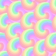 Seamless pattern with colorful spirals