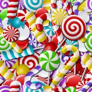 Seamless background with colorful candies