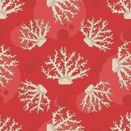Vector seamless pattern with coral N2
