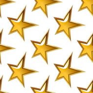 Seamless pattern with glossy golden stars
