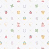 Seamless pattern with Lucky Charms N2