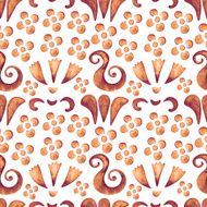 Watercolor floral seamless pattern N45