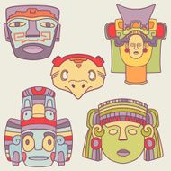 Mexican vector masks