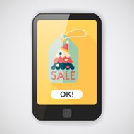 Christmas sale flat icon with long shadow eps10
