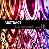 Abstract geometric disco glowing of background Vector illustration N4