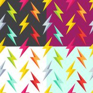 seamless pattern with lightning N2