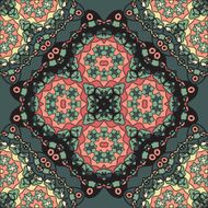 Abstract Retro Ornate Mandala Wallpaper for greeting card Brochure Card
