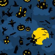 Halloween seamless patterns Holiday design
