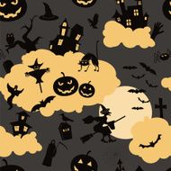 Halloween seamless patterns Holiday design N3