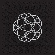 Background of geometry flowers