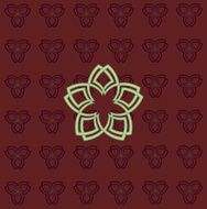 Background of geometry flowers N3