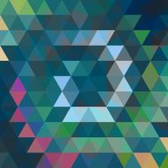 abstract background consisting of dark green triangles
