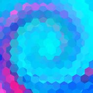 abstract background consisting of pink blue hexagons
