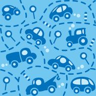 Cars on the road Seamless pattern N11