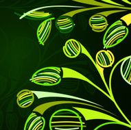 Floral abstract background N61
