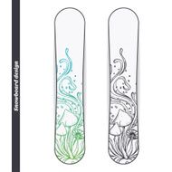 Snowboard Design Abstract Mushroom Four N2