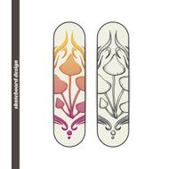 Skateboard Design Abstract Mushroom Five N2
