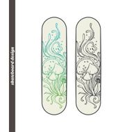Skateboard Design Abstract Mushroom Four N2