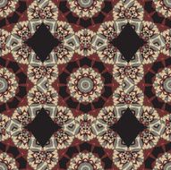 Ornaments Seamless Wallpaper Stylized Mandala Circular Ornamental Pattern Vintage decorative