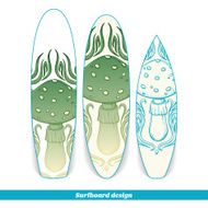 Surfboard Design Abstract Mushroom N2