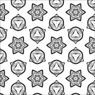 Primitive simple grey retro seamless pattern N14