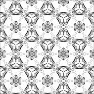 Primitive simple grey retro seamless pattern N18