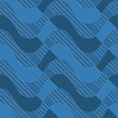 Retro 3D blue waves with dark parts