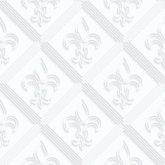 Quilling paper Fleur-de-lis with double grid