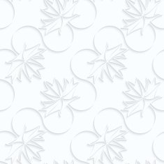 Quilling paper diagonal maple leaves on vine