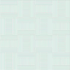 White 3D with colors green striped T shapes