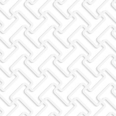 White 3D diagonal T shapes