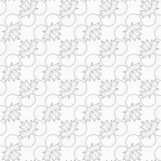 Slim gray maple leaves on vine