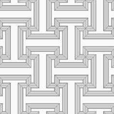 Shades of gray striped T shapes with corners