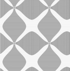 Shades of gray striped four foil