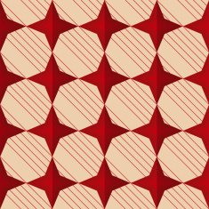 Retro fold red stars