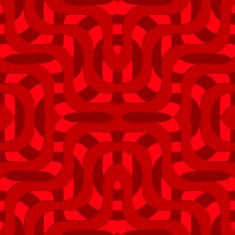 Retro 3D red overlapping waves