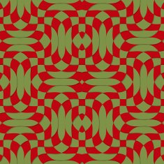Retro 3D green red overlapping texture