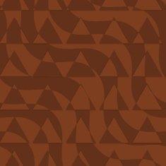 Retro 3D brown waves with cut out triangles