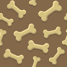 Bone For Dog Seamless Texture Pattern
