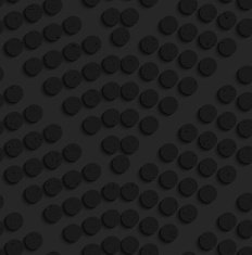 Black textured plastic dots forming chevron