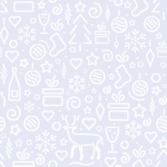 Christmas and New Year's seamless pattern N19