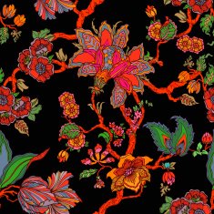 Seamless pattern with flowers of Frangipani N3
