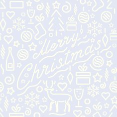 Christmas and New Year's seamless pattern N23
