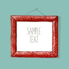 Watercolor frames