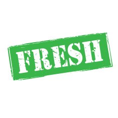 Green grunge stamp FRESH